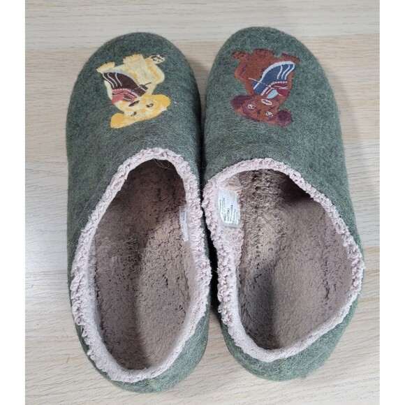 L L Bean Daybreak Scuff Slippers US 8 Embroidered Puppies Dogs Clogs House Shoes - Picture 6 of 8